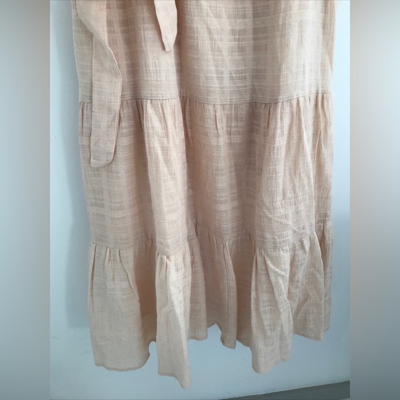 EVEREVE Carly S Midi Dress Tiered BLUSH NWT $108 Nwt - Picture 8 of 11